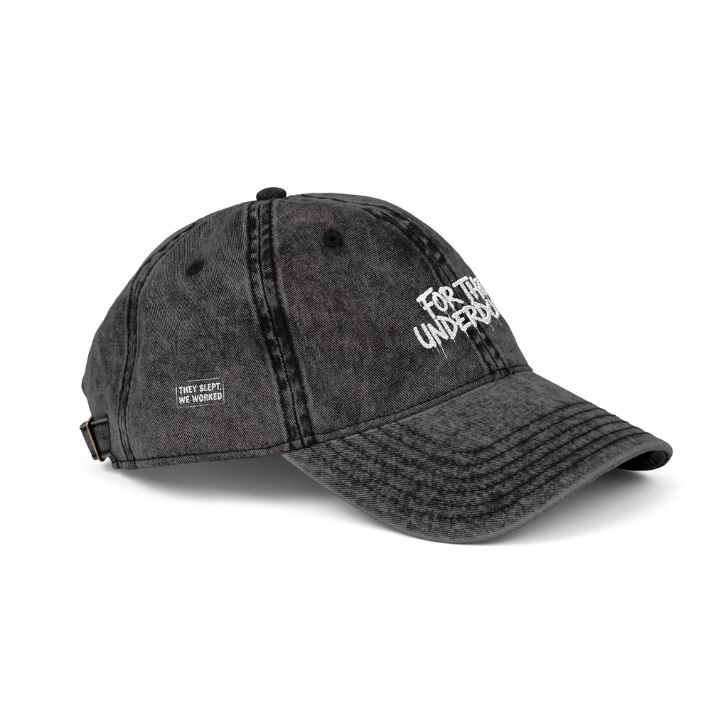 For The Underdogs Embroidered Distressed Hat