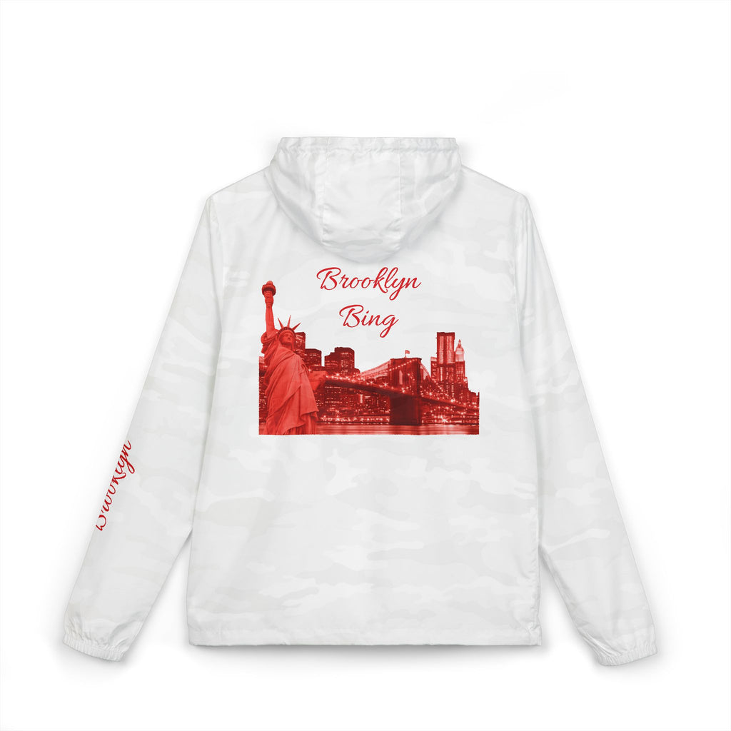 Brooklyn Skyline Zip-Up Windbreaker Jacket