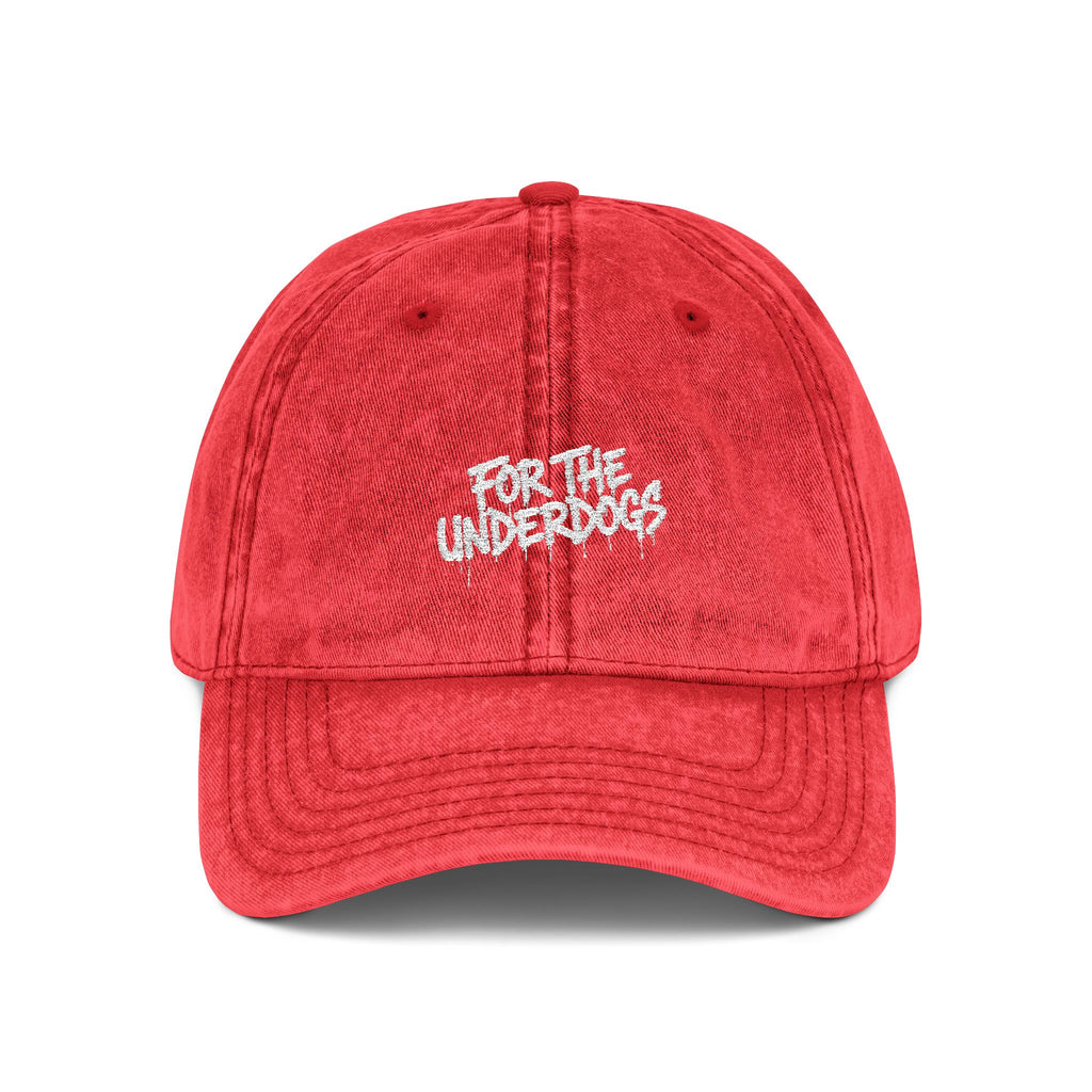 For The Underdogs Embroidered Distressed Hat