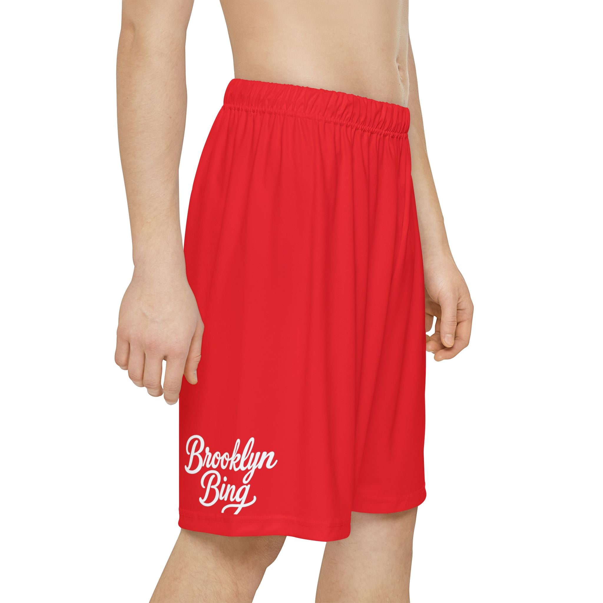 Brooklyn Bing Red Basketball Shorts