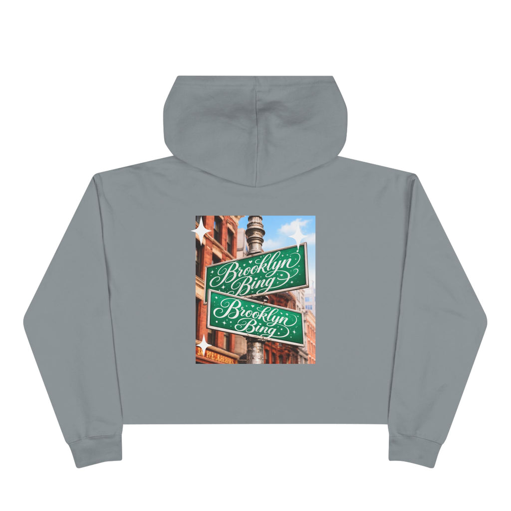 Brooklyn Streets Crop Hoodie