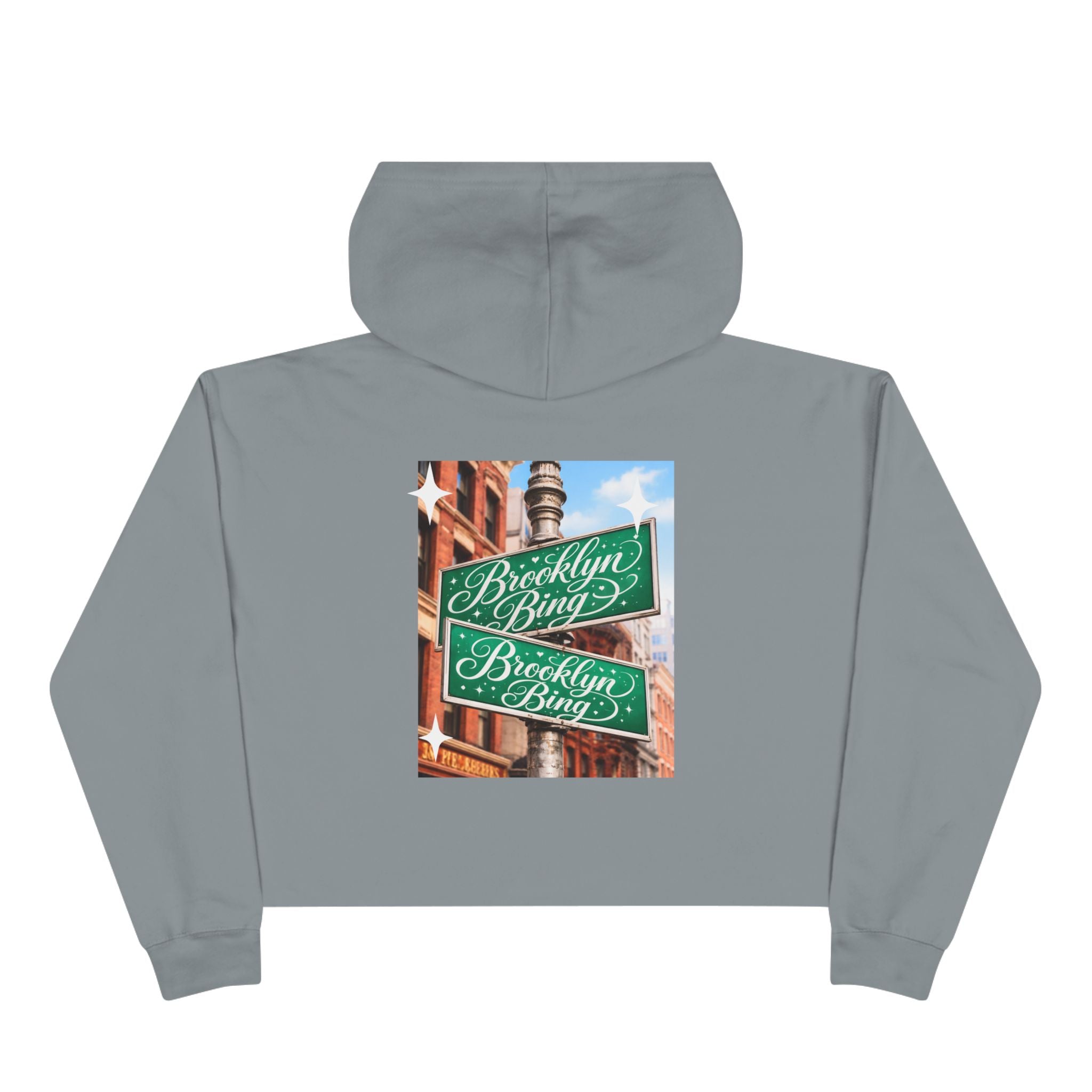 Brooklyn Streets Crop Hoodie