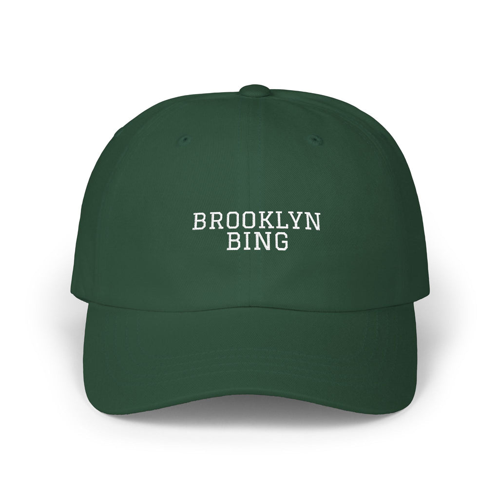 Brooklyn Baby Dad Cap — Classic White Embroidered Baseball Hat
