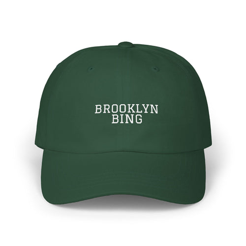 Brooklyn Baby Dad Cap — Classic White Embroidered Baseball Hat