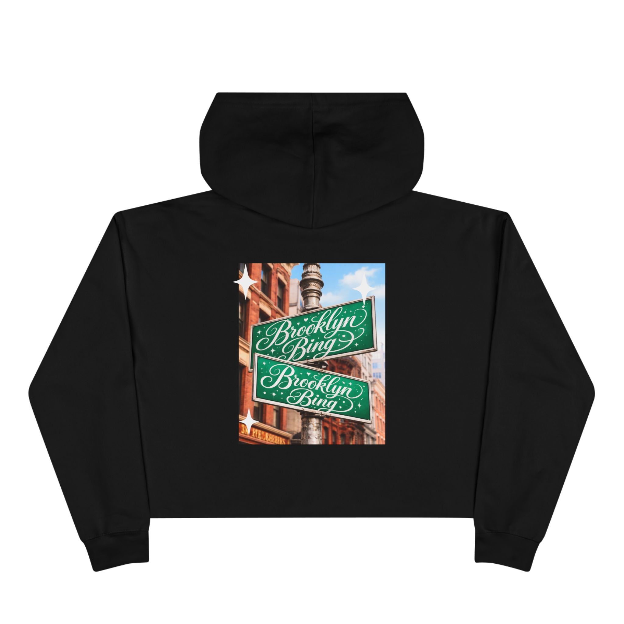 Brooklyn Streets Crop Hoodie