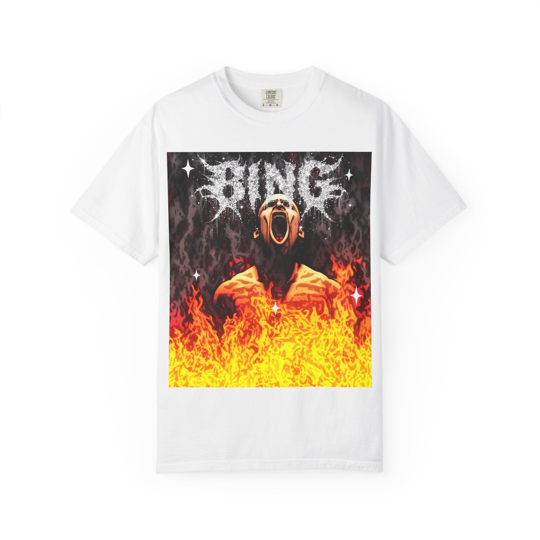 Screaming Flames Graphic T-Shirt