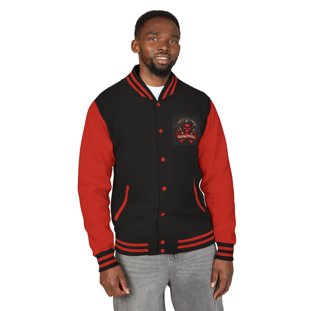 "Brooklyn Bing" Skull Varsity Jacket