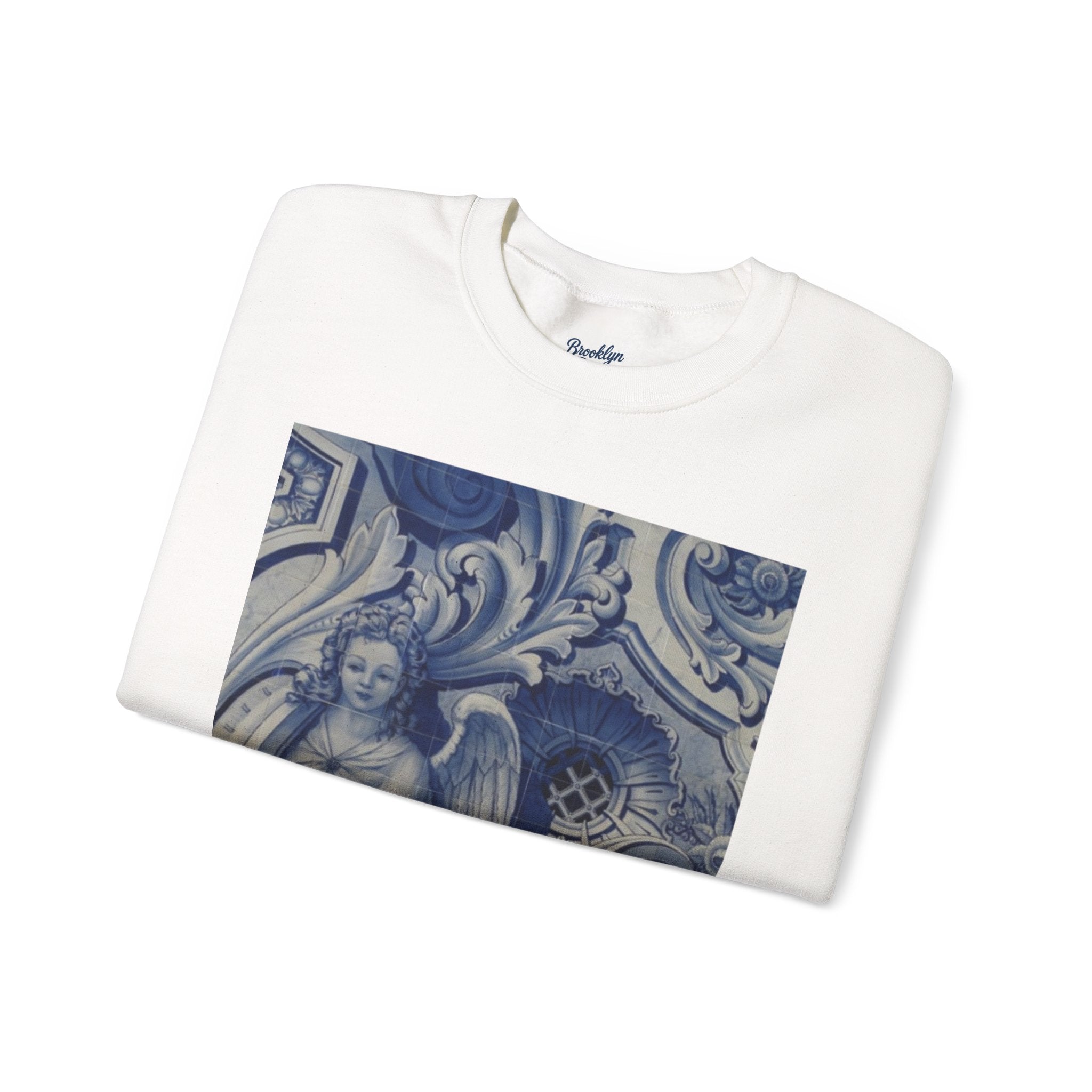 Brooklyn Bing Vintage Angel Print Crewneck