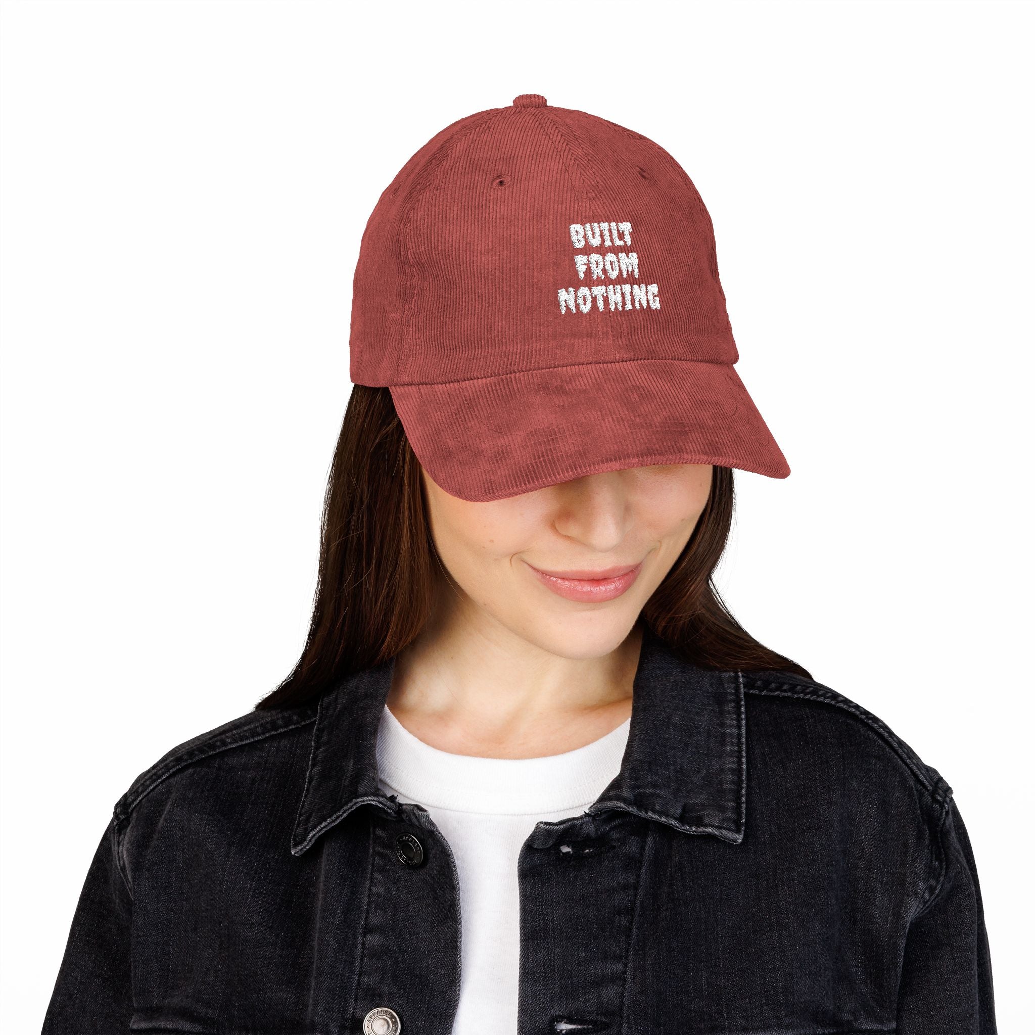 Vintage Corduroy "Built From Nothing" Baseball Hat
