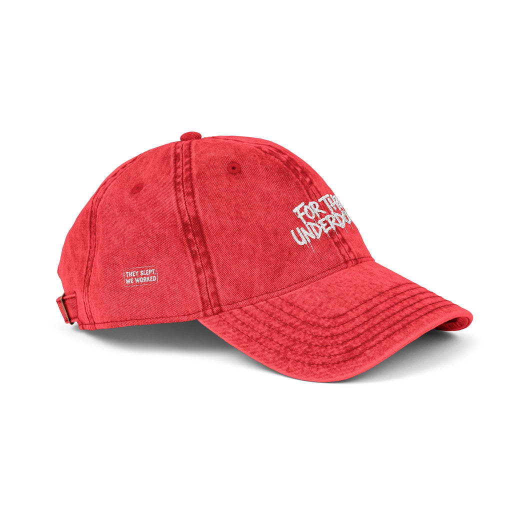 For The Underdogs Embroidered Distressed Hat