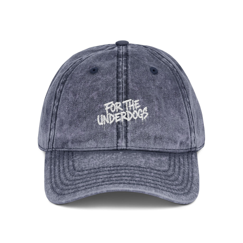 For The Underdogs Embroidered Distressed Hat