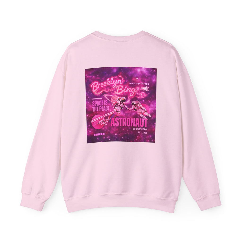 Astronaut Brooklyn Bing Graphic Pullover Sweatshirt
