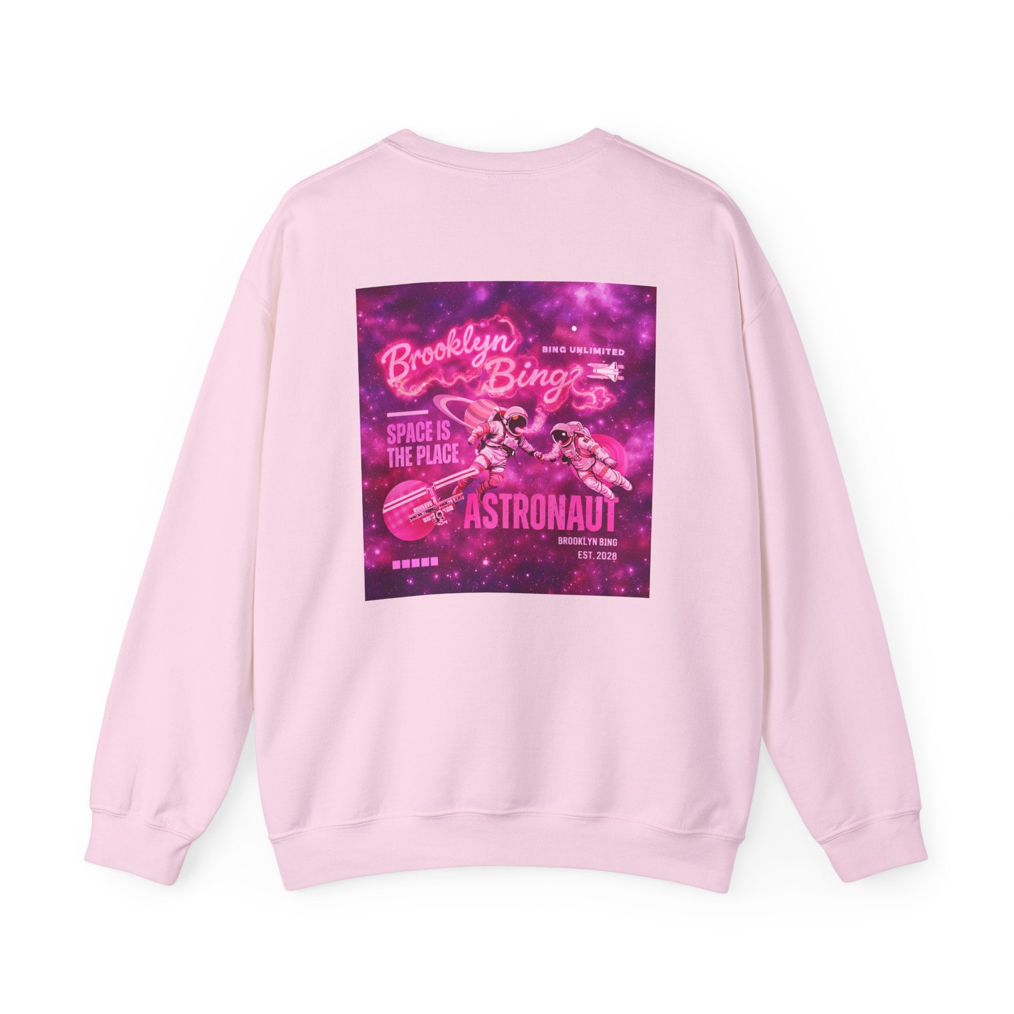 Astronaut Brooklyn Bing Graphic Pullover Sweatshirt