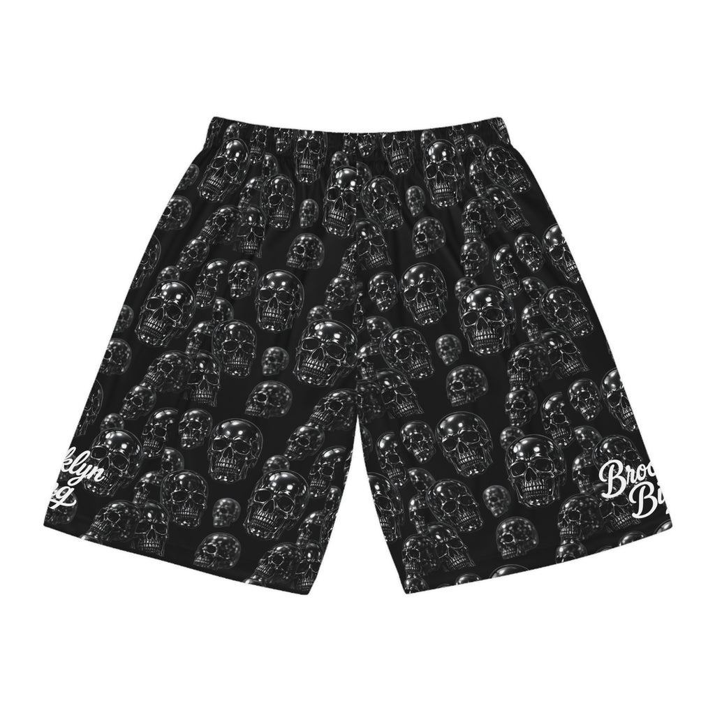 Chrome Skull Basketball Shorts