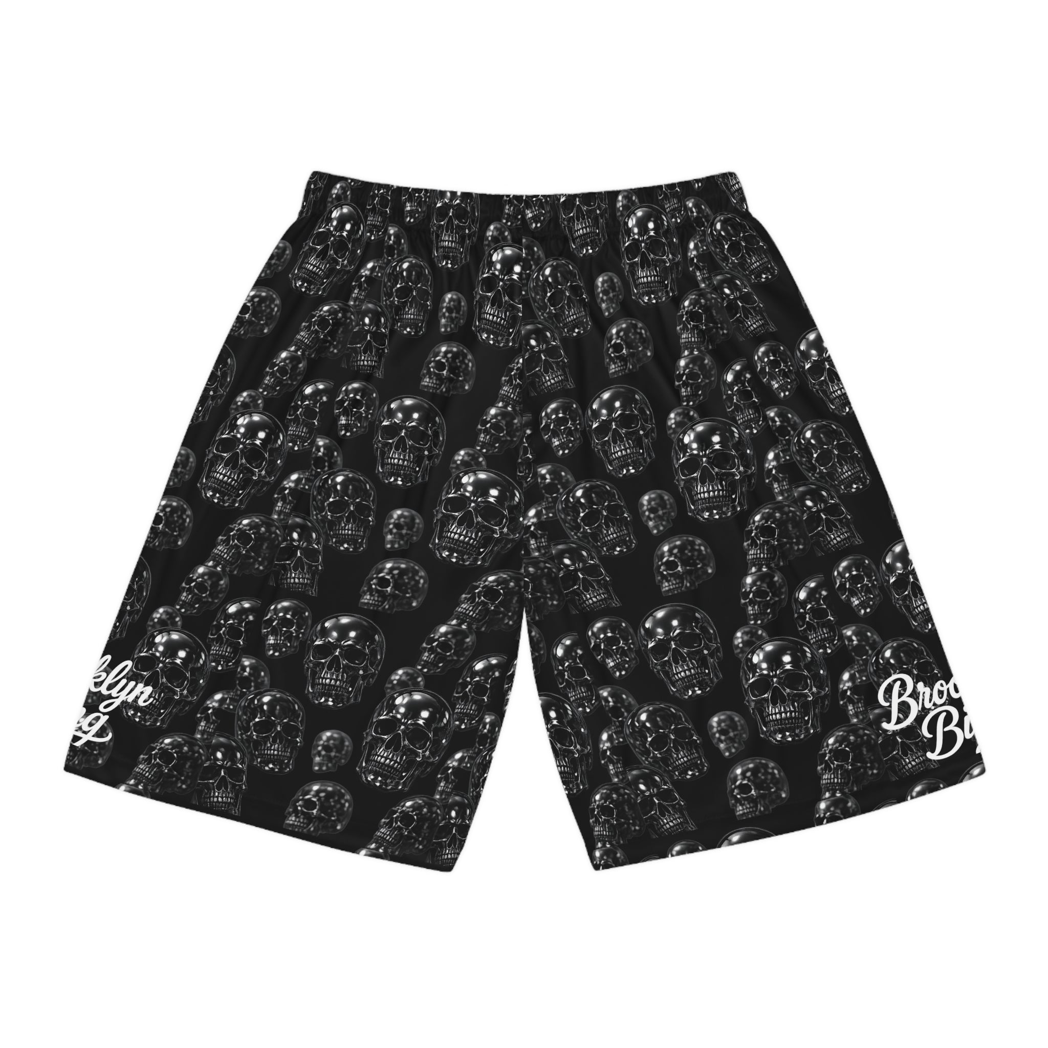 Chrome Skull Basketball Shorts