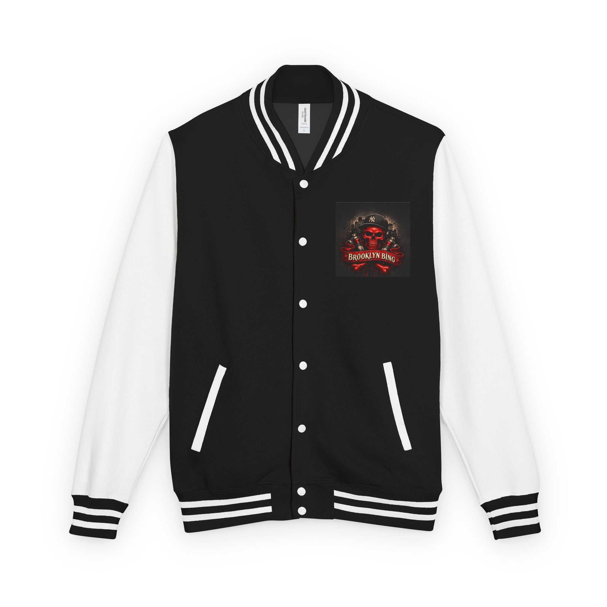"Brooklyn Bing" Skull Varsity Jacket