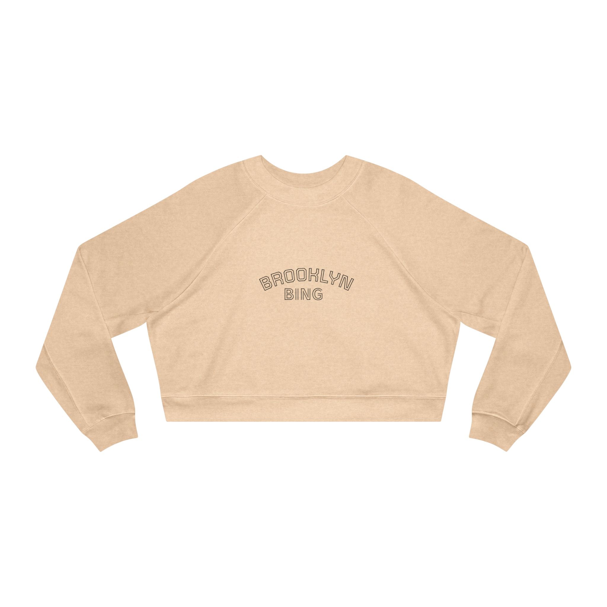 Brooklyn BING Cropped Pullover — Women's Casual Cozy Sweatshirt