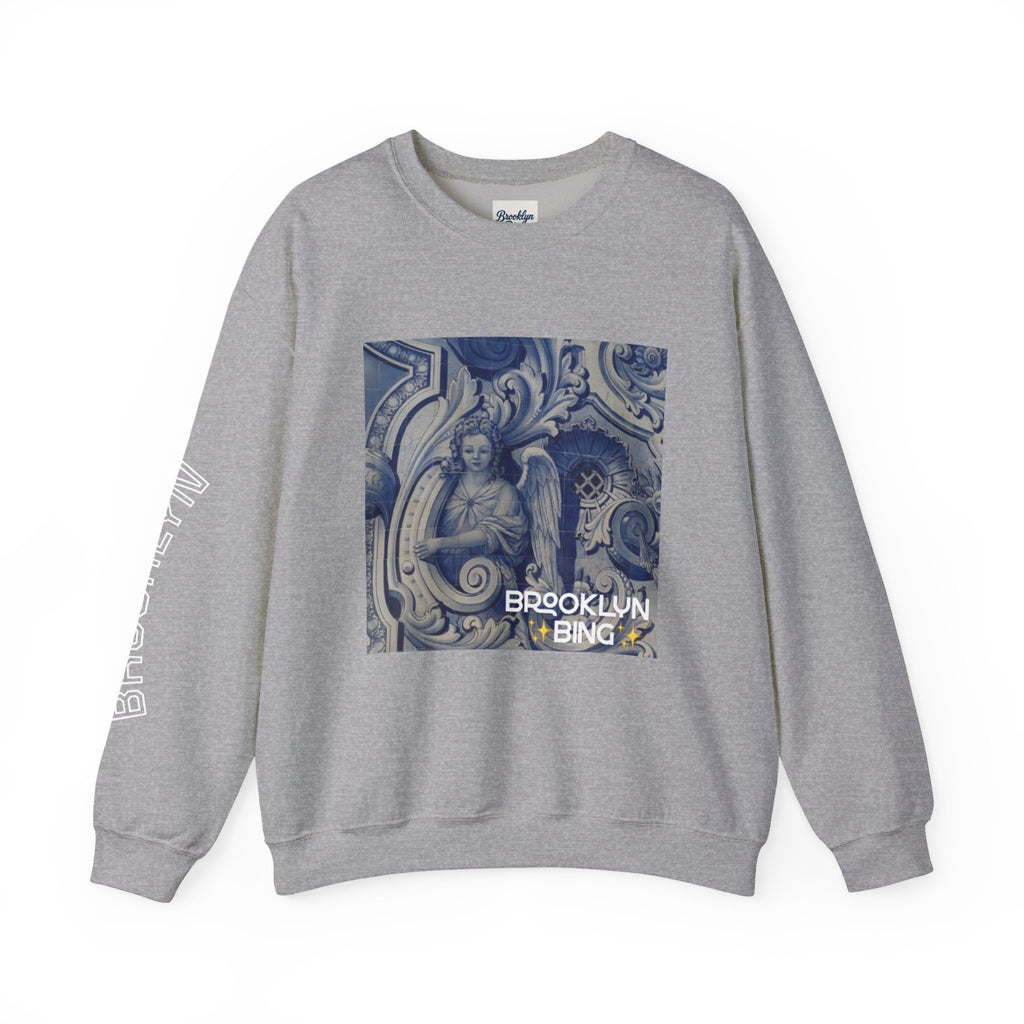 Vintage Angel Print Crewneck