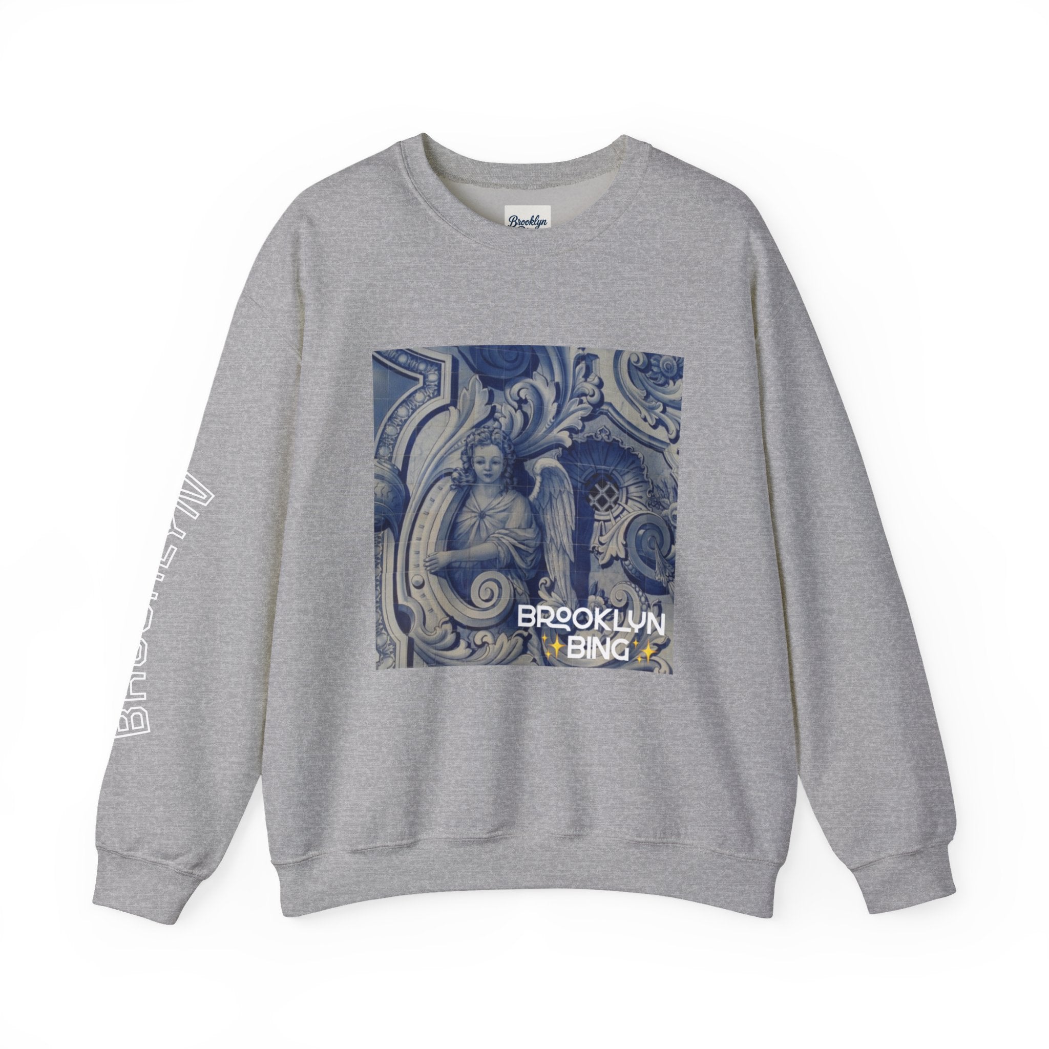 Vintage Angel Print Crewneck