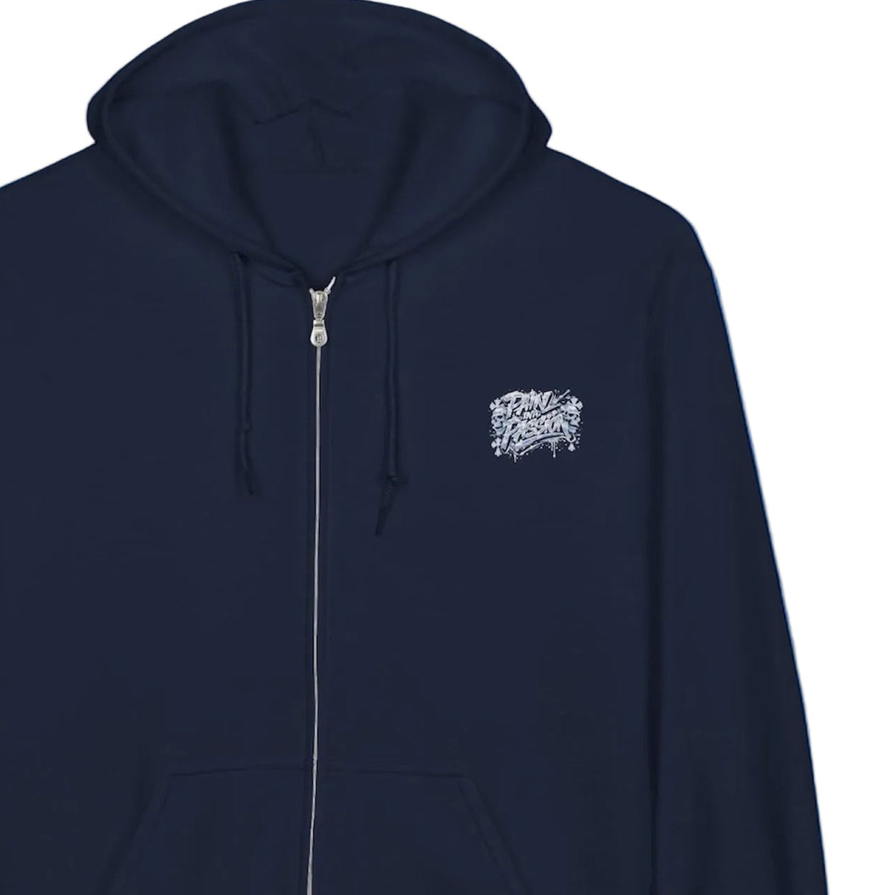 Pain Into Passion Graphic Full-Zip Hoodie