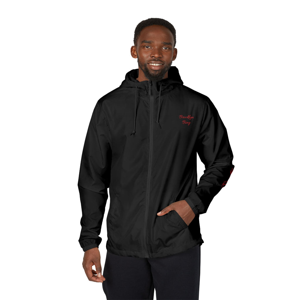 Brooklyn Skyline Zip-Up Windbreaker Jacket