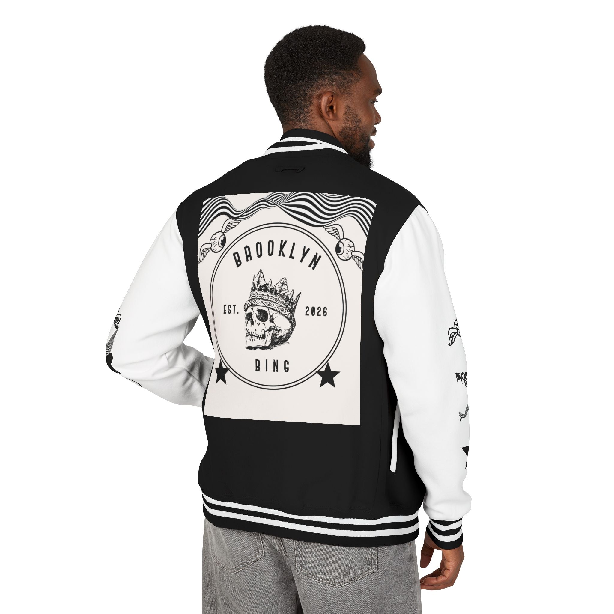 King Me Skull Varsity Jacket