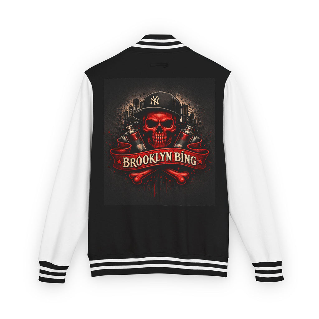 "Brooklyn Bing" Skull Varsity Jacket