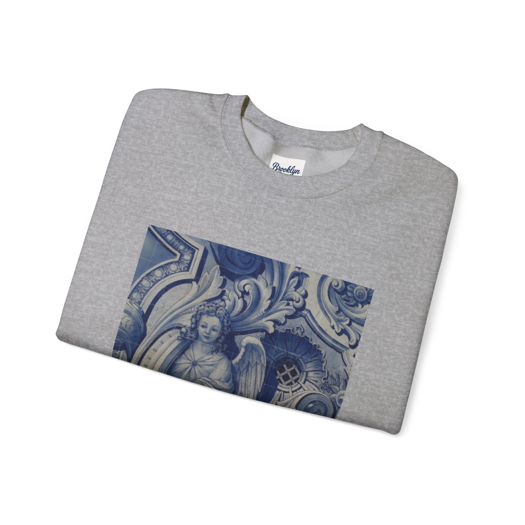 Vintage Angel Print Crewneck