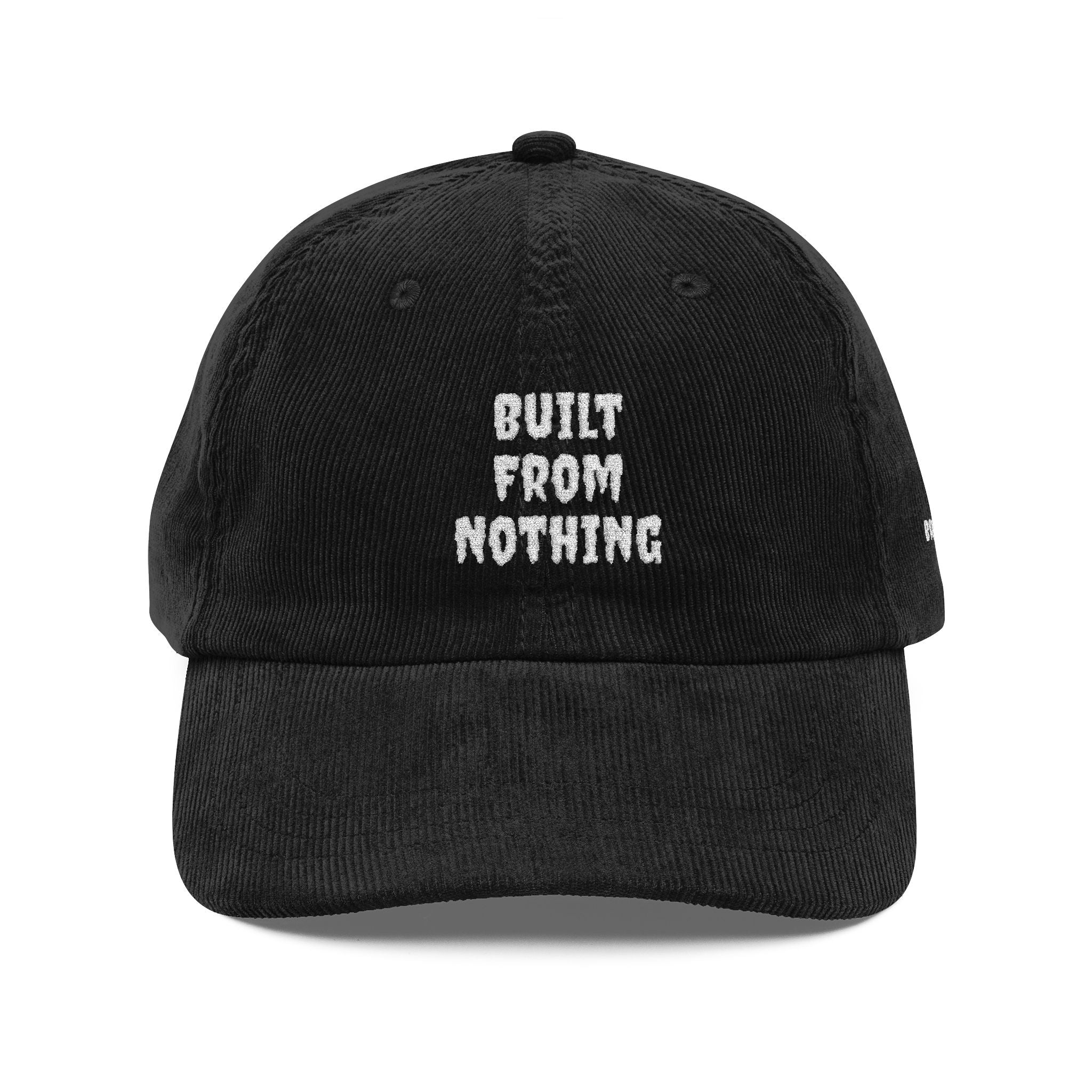 Vintage Corduroy "Built From Nothing" Baseball Hat