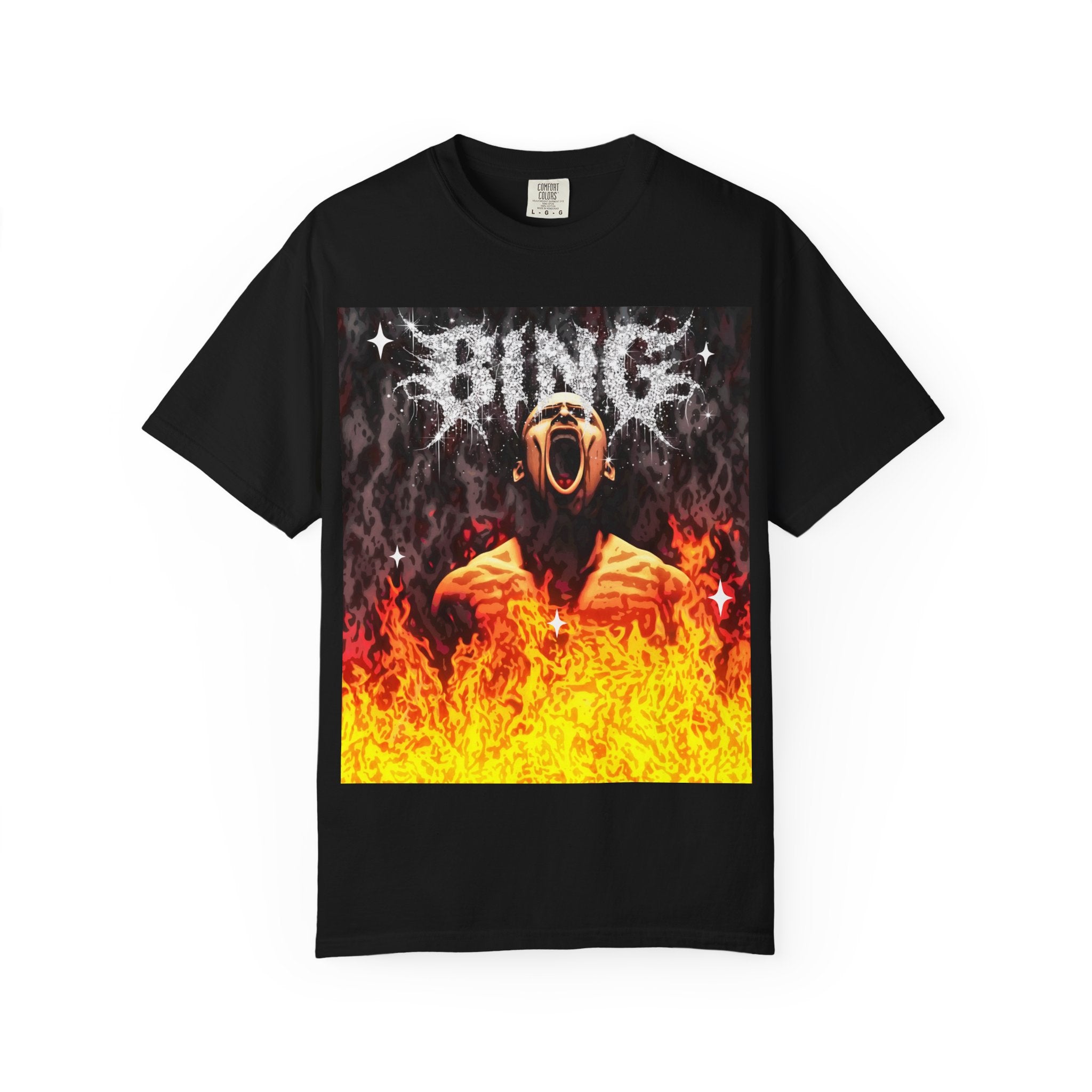 Screaming Flames Graphic T-Shirt