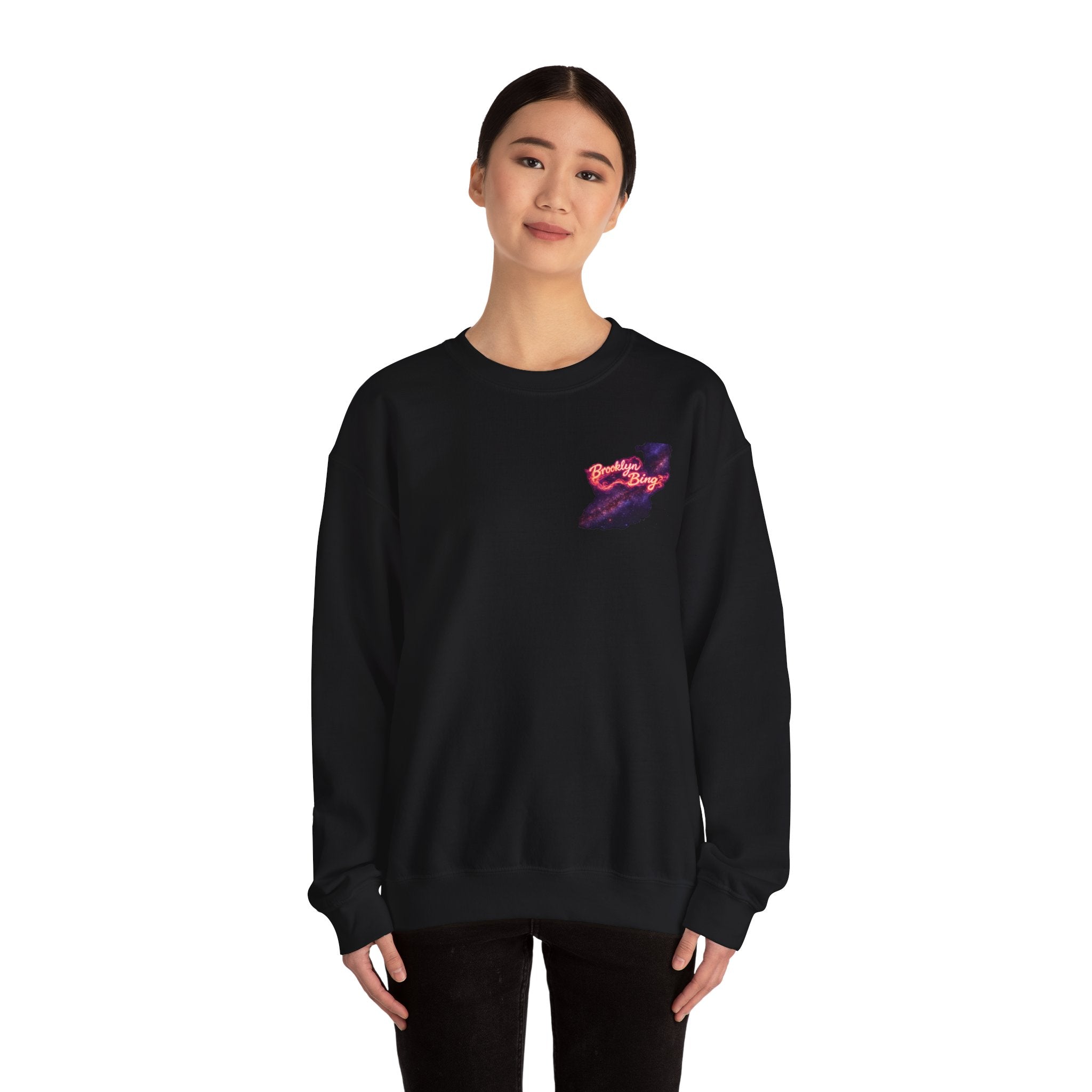 Astronaut Graphic Sweatshirt – "Brooklyn Bingo" Retro Space Crewneck