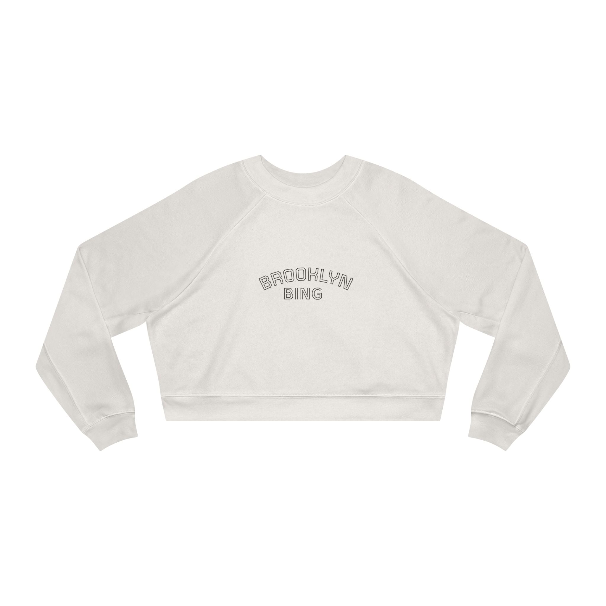 Brooklyn BING Cropped Pullover — Women's Casual Cozy Sweatshirt