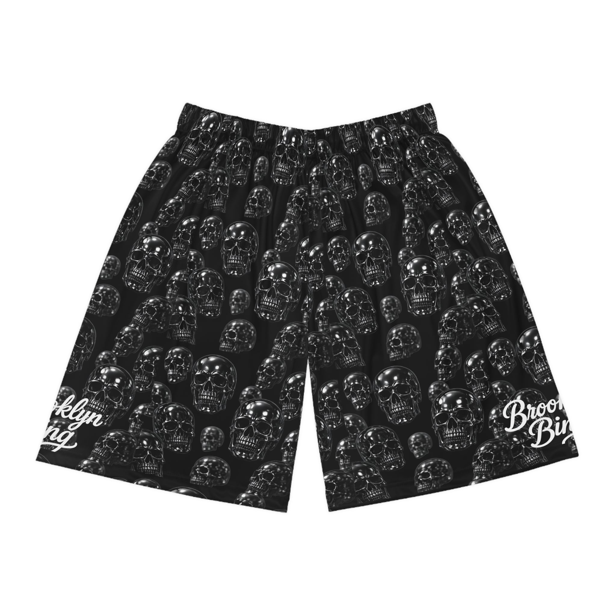 Chrome Skull Basketball Shorts