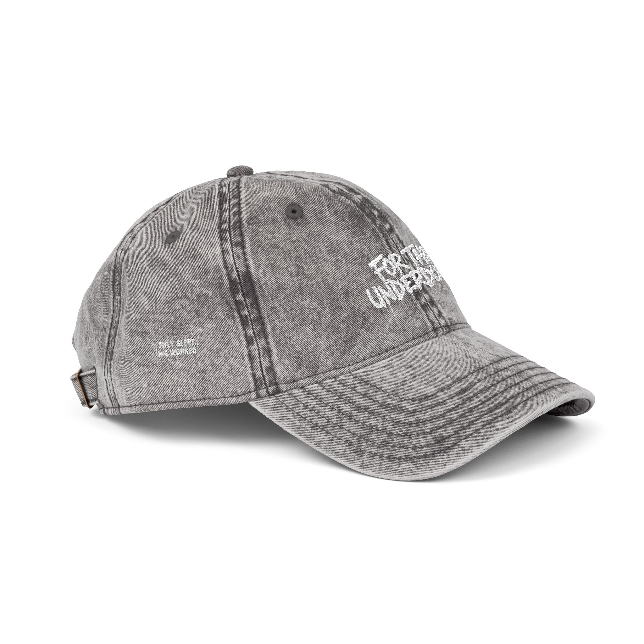 For The Underdogs Embroidered Distressed Hat