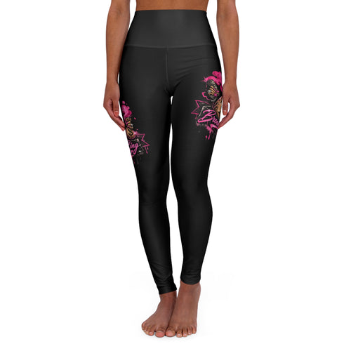 Big Bag High-Waist Pink Yoga Leggings