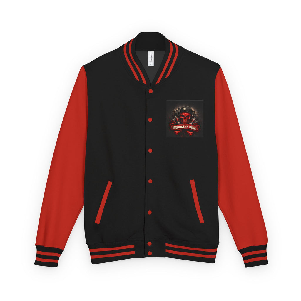 "Brooklyn Bing" Skull Varsity Jacket