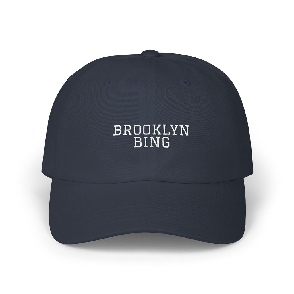 Brooklyn Baby Dad Cap — Classic White Embroidered Baseball Hat