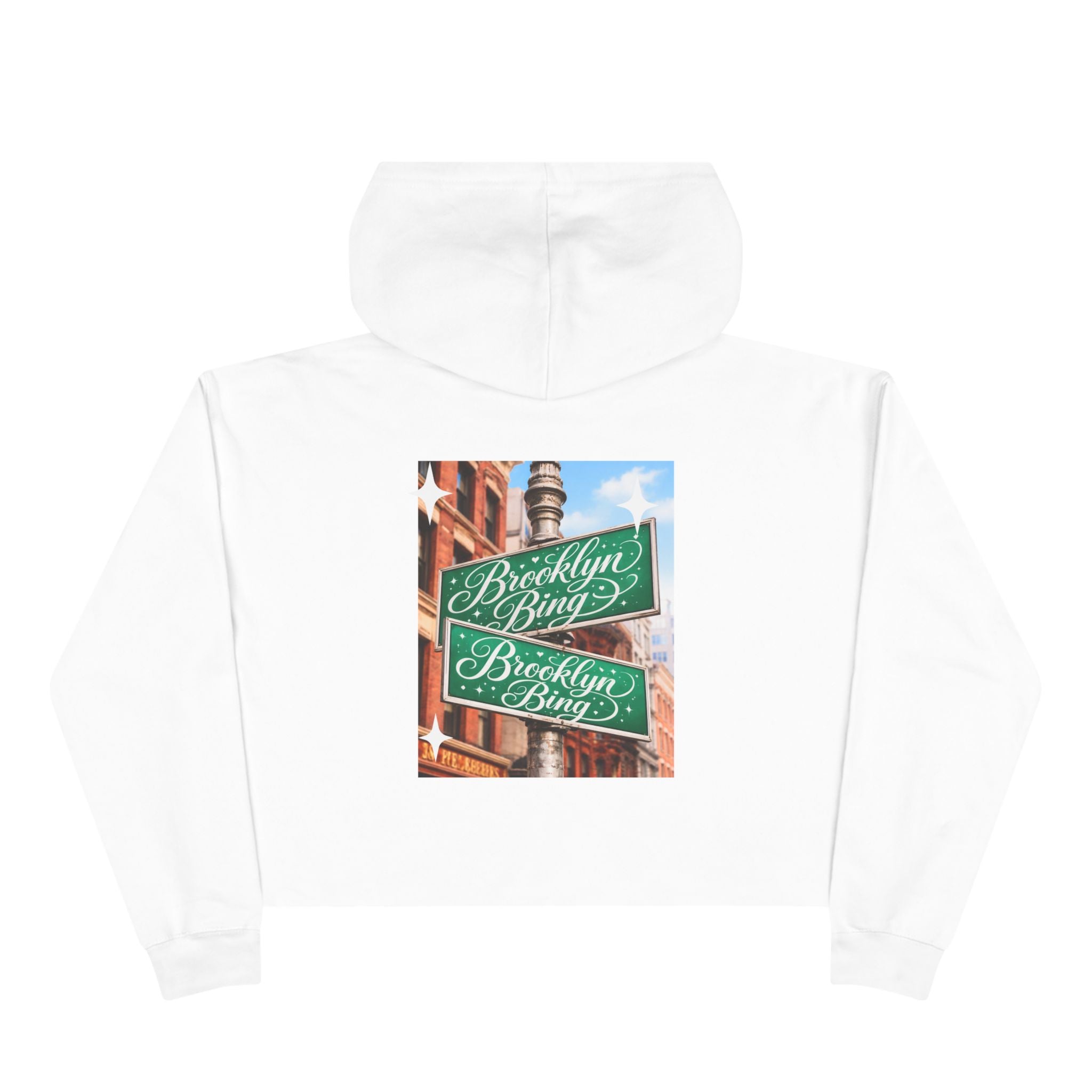 Brooklyn Streets Crop Hoodie