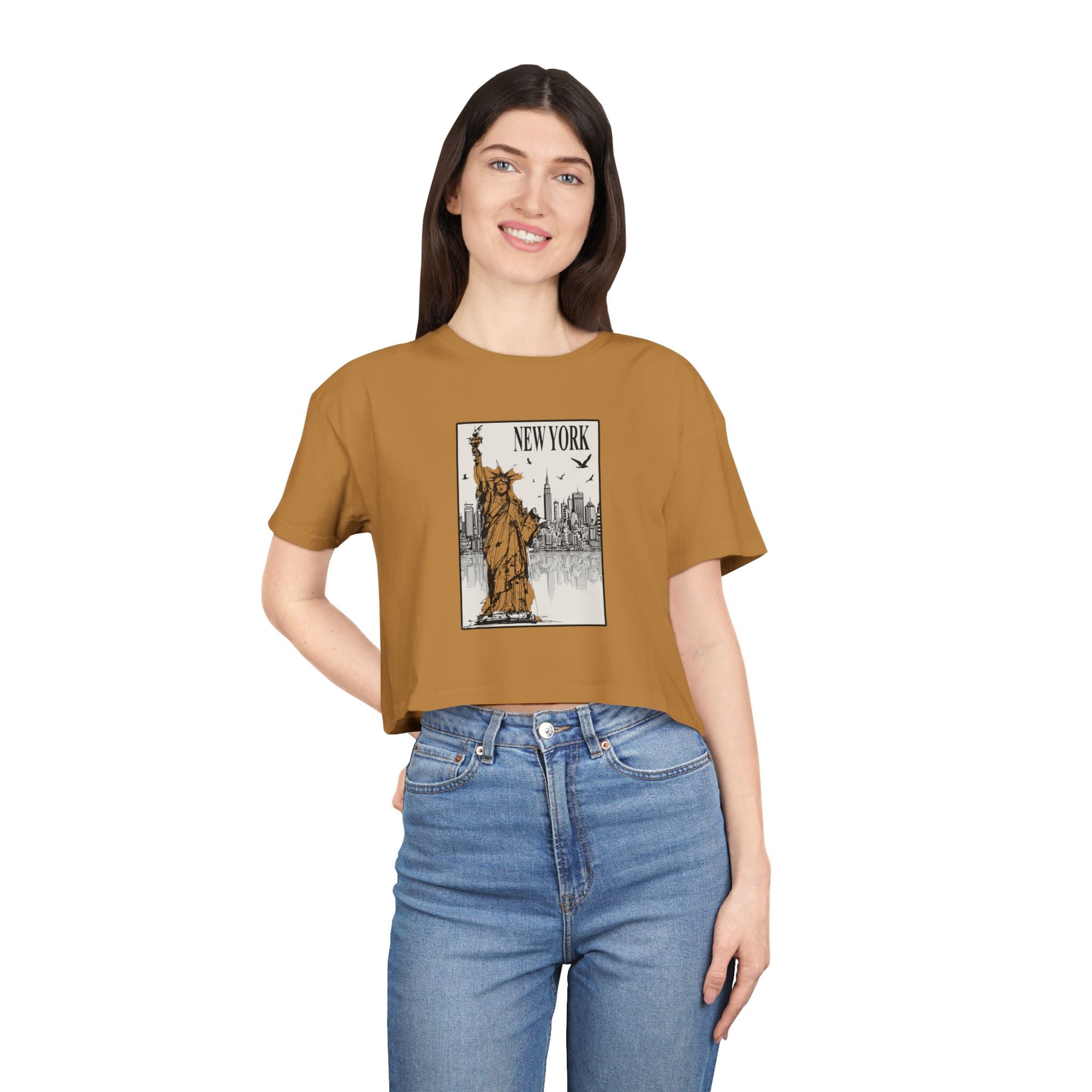 Brooklyn Skinout Crop Tee