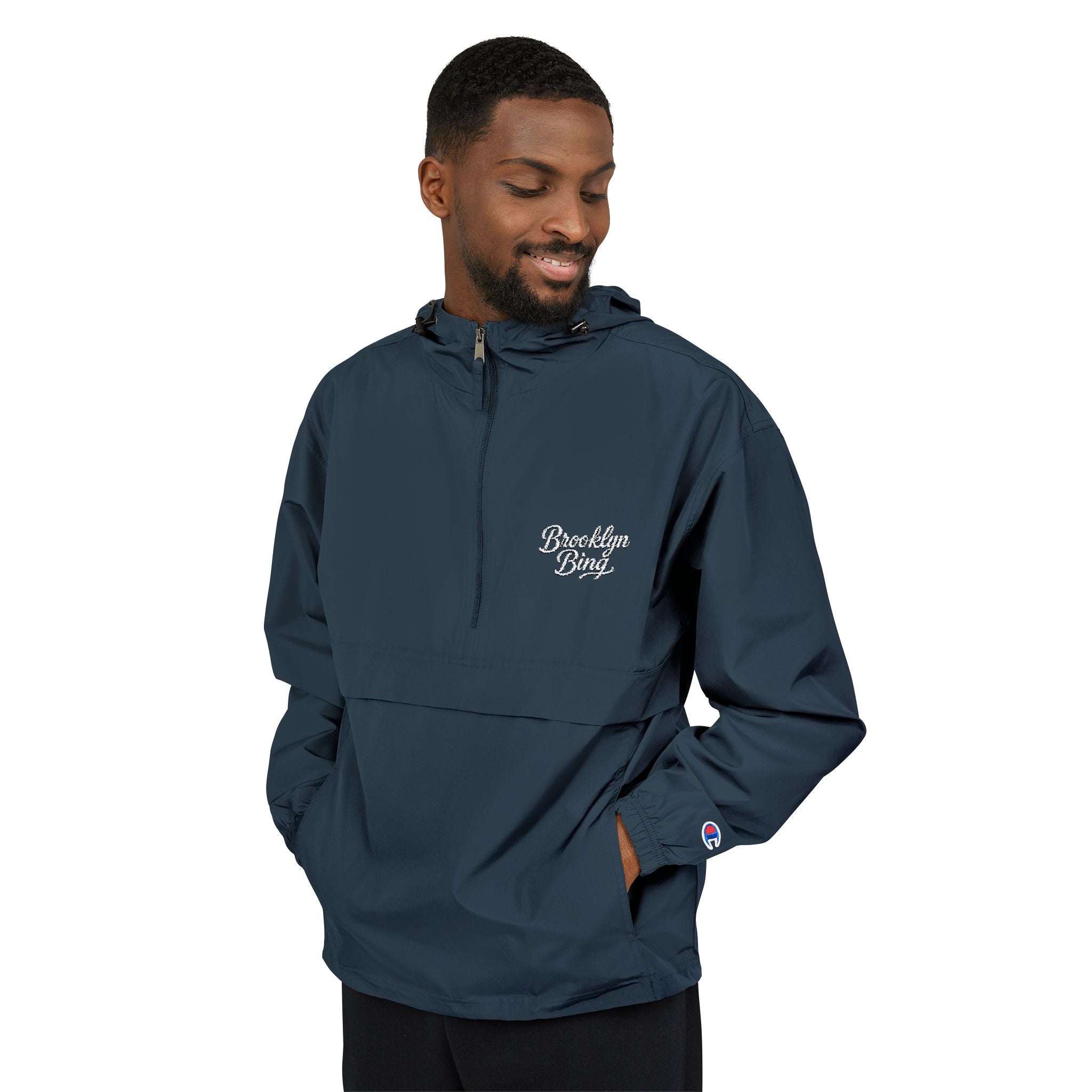 Brooklyn Bing Champion Packable Windbreaker Jacket