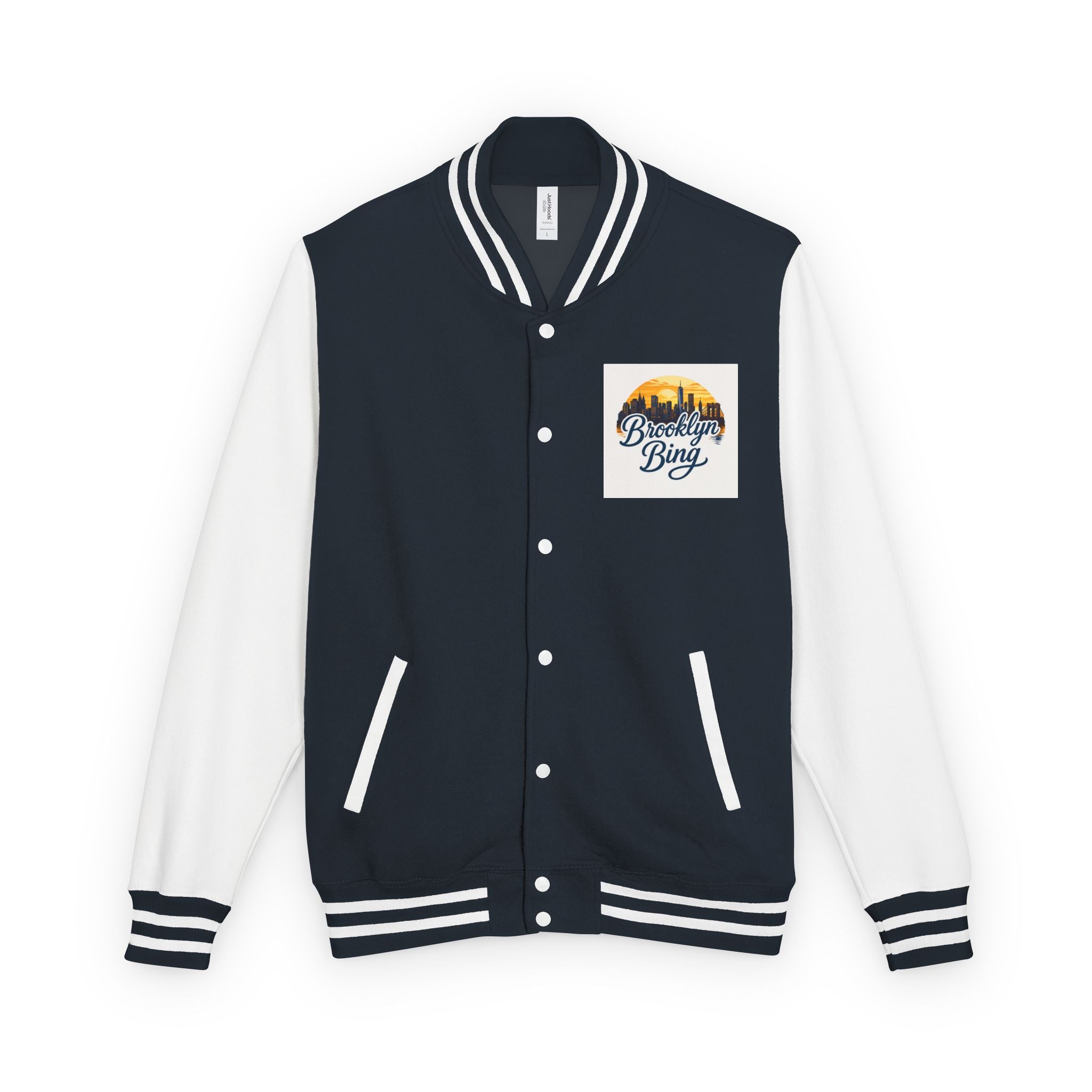 "Brooklyn Bing" Skull Varsity Jacket