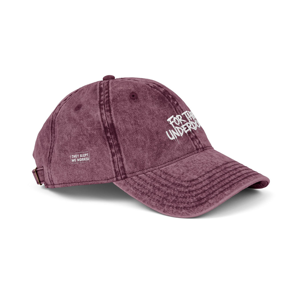 For The Underdogs Embroidered Distressed Hat