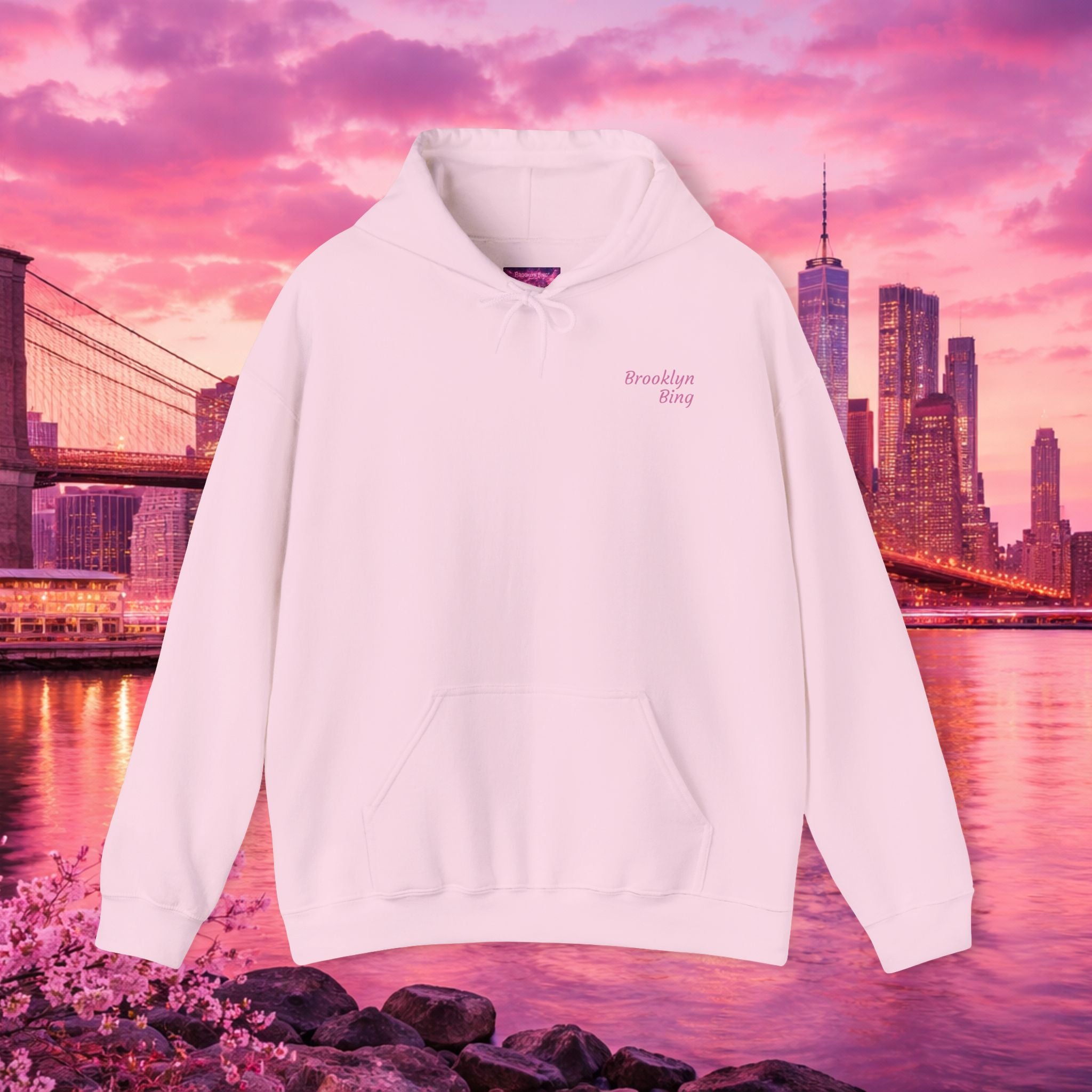 Pink Skyline Unisex Graphic Hoodie