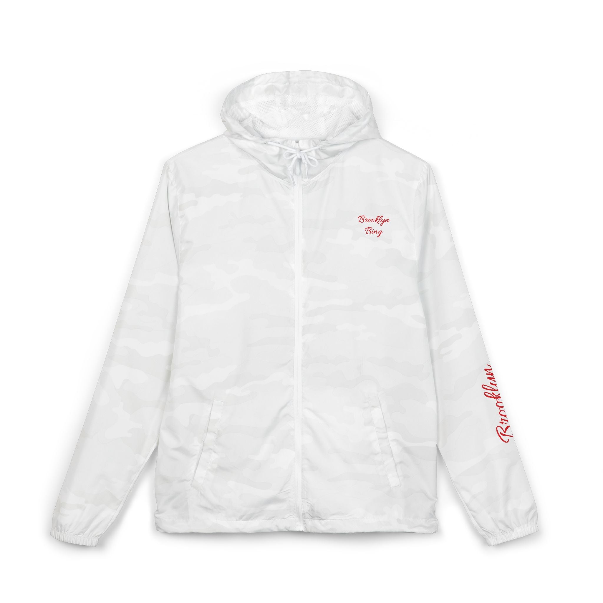 Brooklyn Skyline Zip-Up Windbreaker Jacket