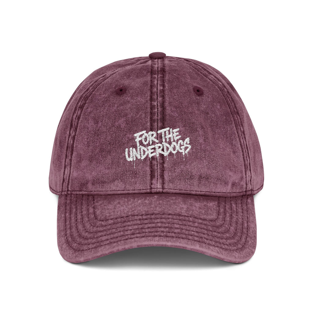 For The Underdogs Embroidered Distressed Hat